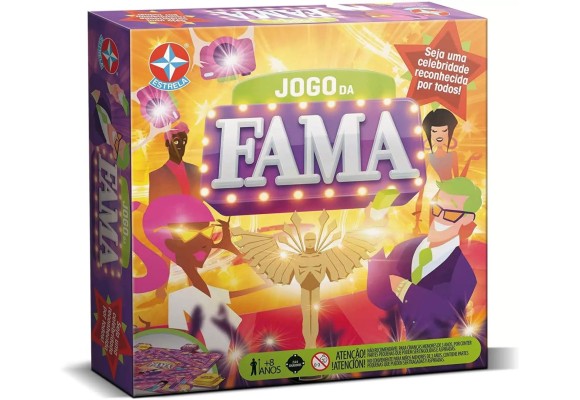 Jogo de tabuleiro jogo da fama - estrela